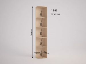 Угловое окончание В-45, В-60 (Дом)