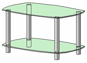 Журнальный стол из стекла СТ-103 ( Антоник)